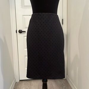 Old Navy black polka dot skirt